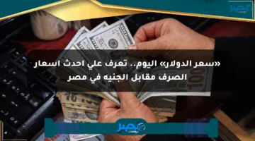 «سعر الدولار» اليوم.. تعرف على أحدث أسعار الصرف مقابل الجنيه في مصر